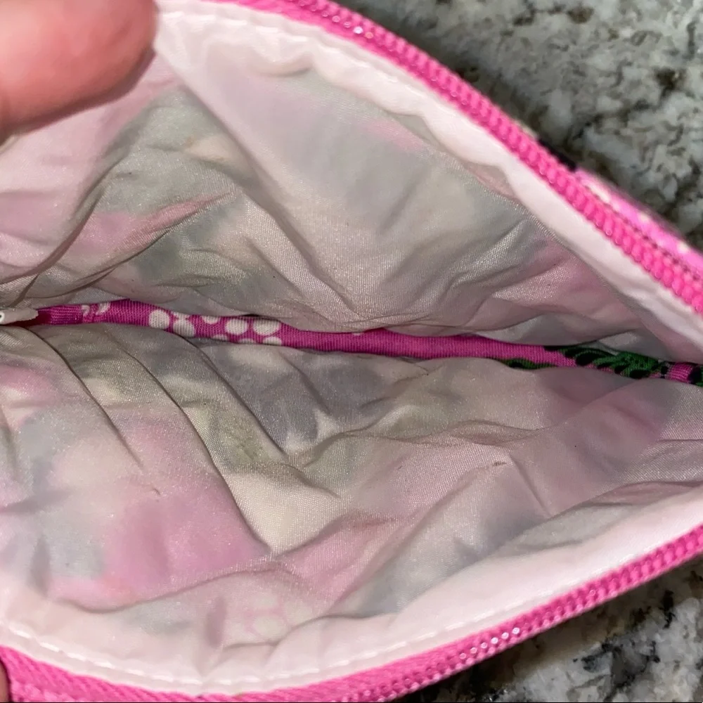 🎓 Vera Bradley Pink‎ & Floral Small Zippered Bag